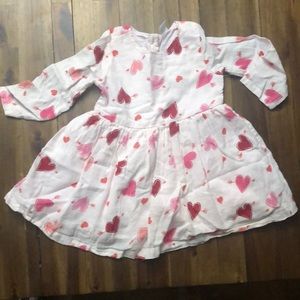 Sweet Valentines Baby Girl Dress PINK HEARTS